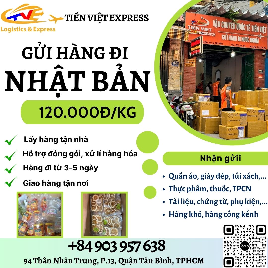 Gửi hàng đi Nhật Bản - Tiến Việt Express